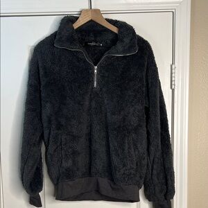 Women’s  Black Fuzzy Sweater